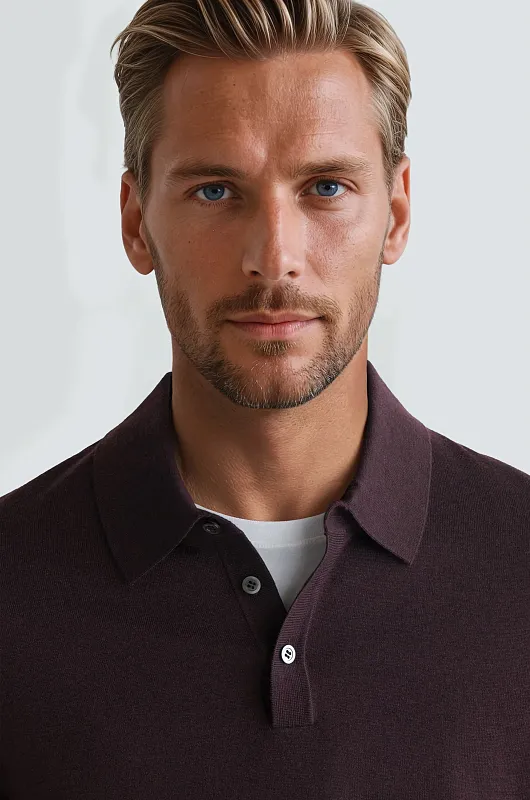 Джемпер-поло из шерсти мериноса COS Джемпер-поло из шерсти мериноса COS