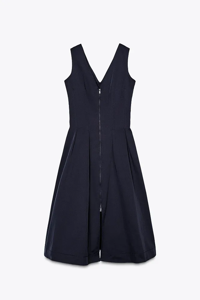 Платье-миди на молнии ZARA
