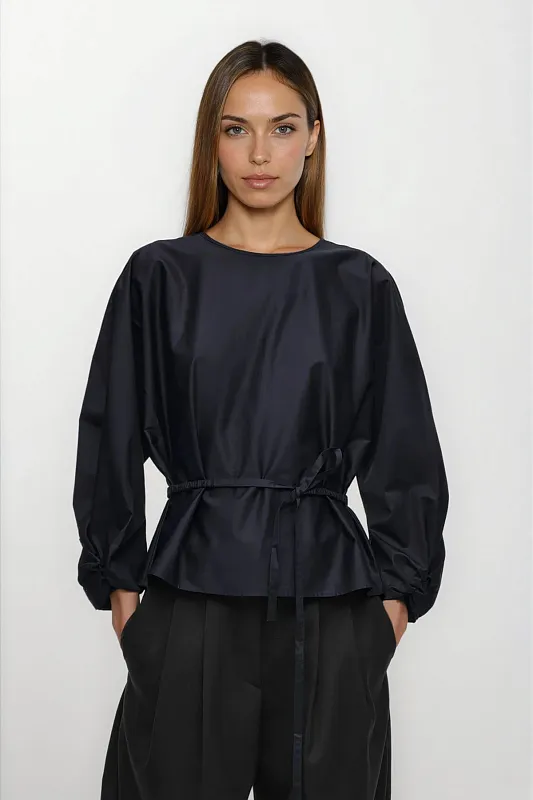 Блуза с баской и кулиской Блуза с баской и кулиской