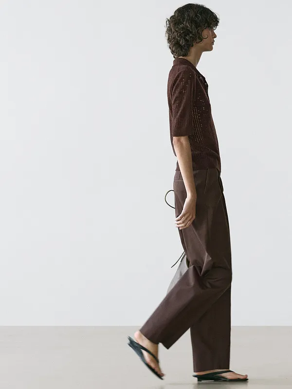 Трикотажное поло MASSIMO DUTTI Трикотажное поло MASSIMO DUTTI