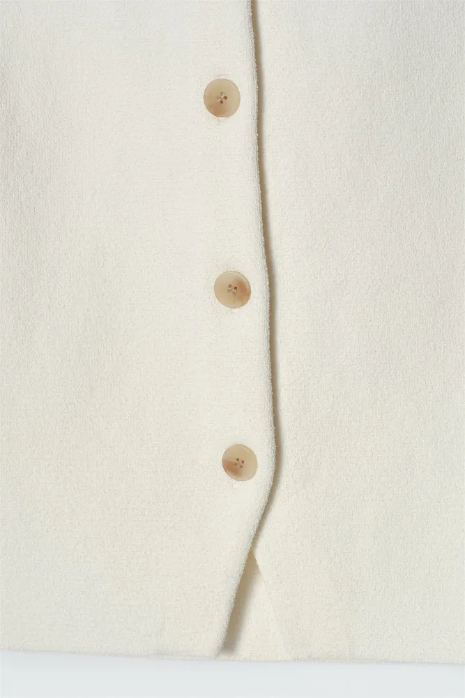 Вязаный хлопковый жилет COS