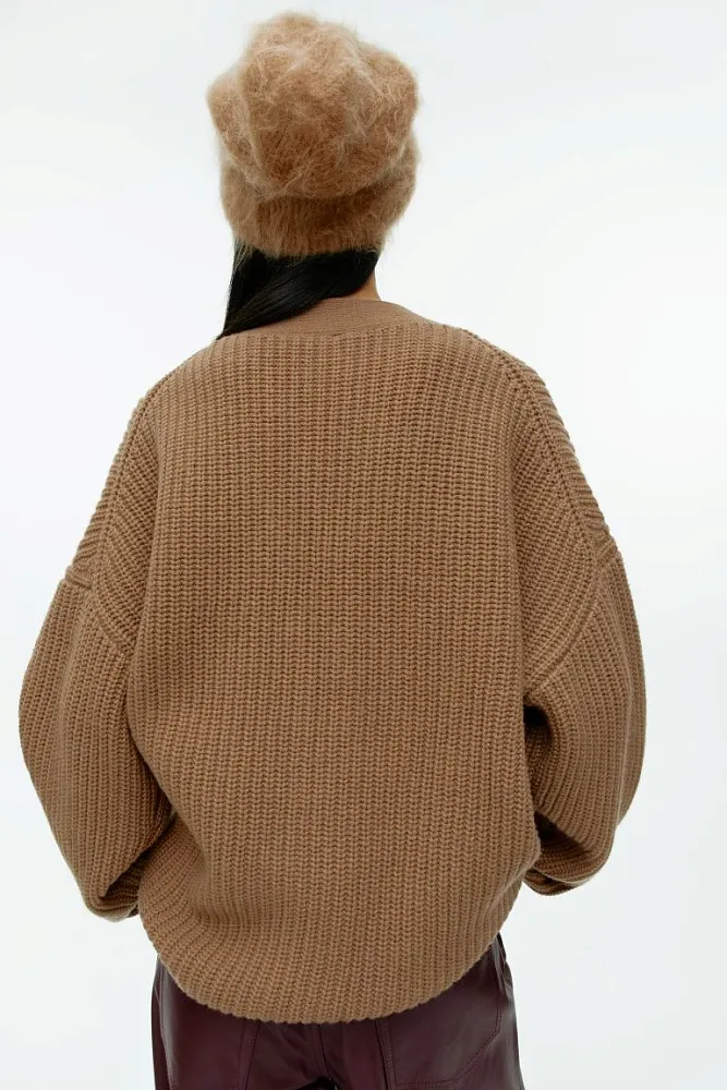 Свободный шерстяной кардиган ARKET