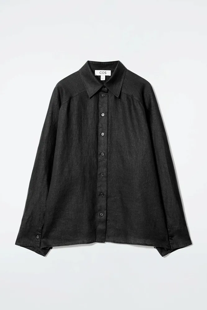 Льняная рубашка свободного кроя COS