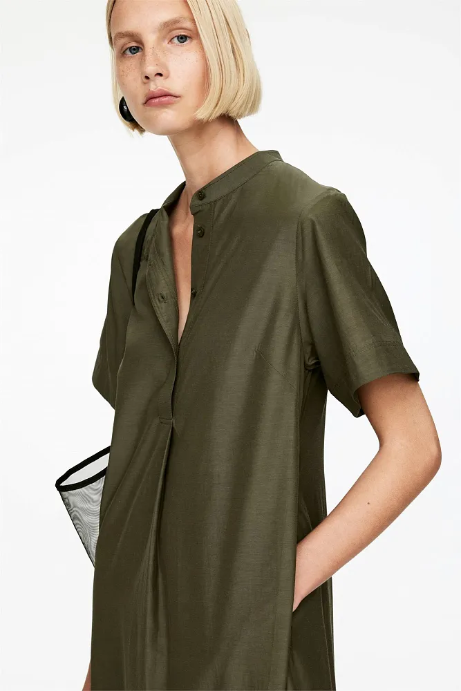 Платье из купро и хлопка ARKET