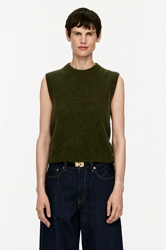 Жилет из смеси шерсти альпаки