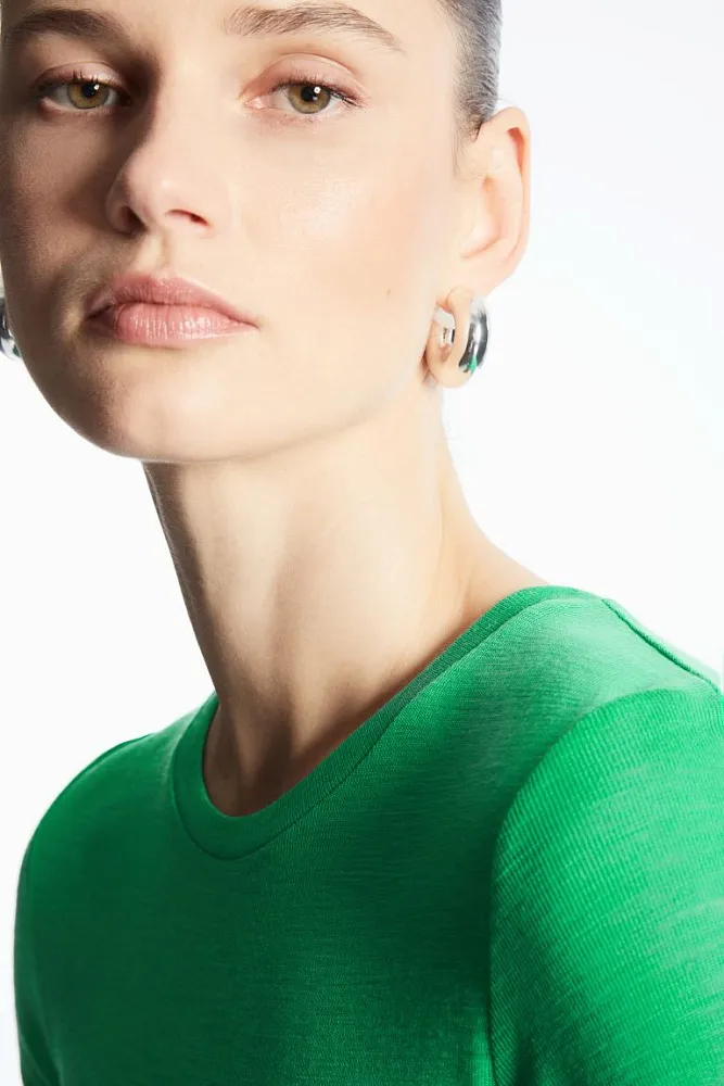 Футболка из тонкой шерсти мериноса COS