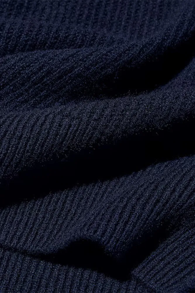 Свитер с полумолнией из овечьей шерсти UNIQLO