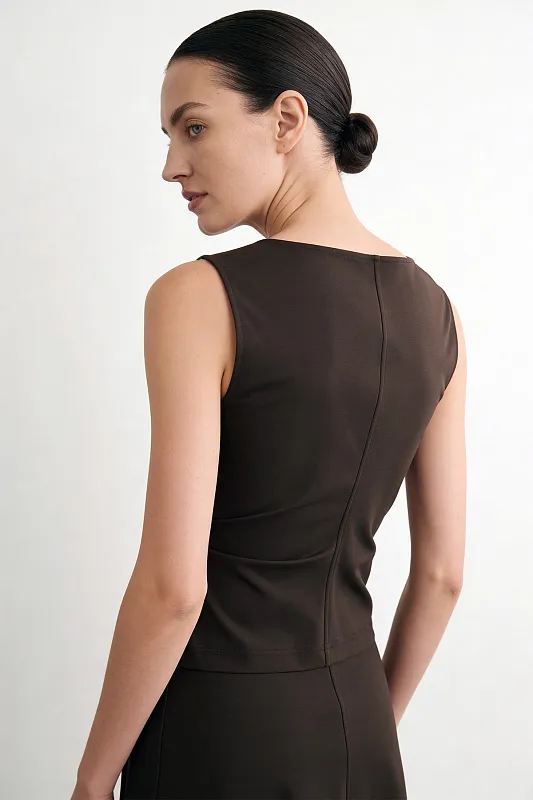 Трикотажный топ с крученым элементом COS Трикотажный топ с крученым элементом COS