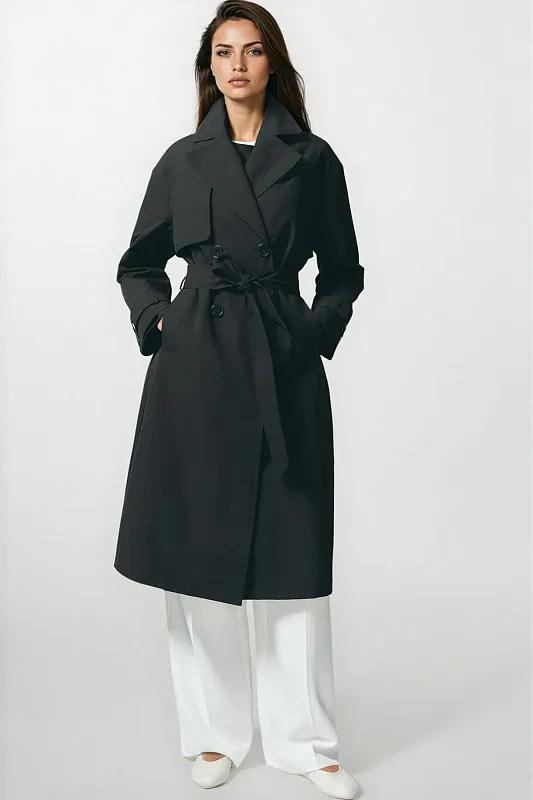 Водоотталкивающий тренч с поясом