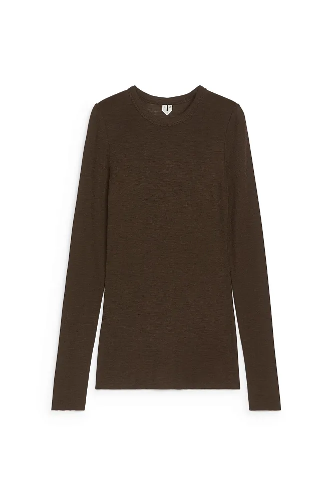 Лонгслив из шерсти мериноса ARKET