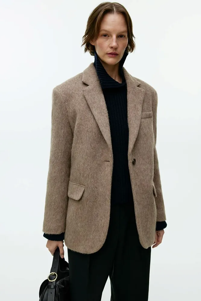 Пиджак из матовой шерсти ARKET