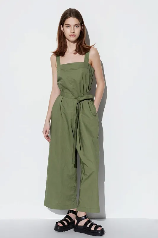 Льняной комбинезон