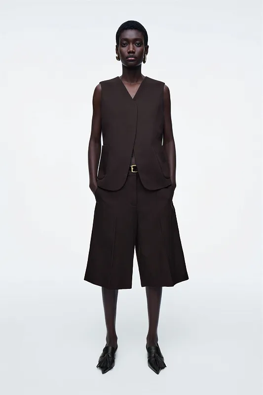 Жилет из льняной смеси с запахом COS Жилет из льняной смеси с запахом COS