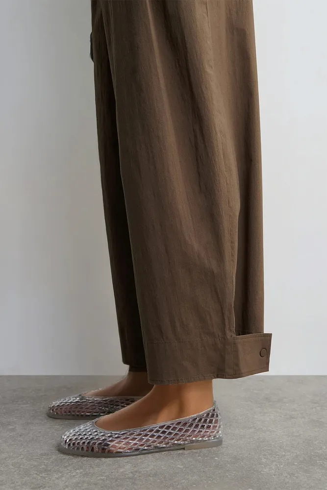 Хлопковые брюки-бочки COS