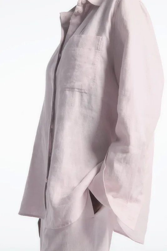 Льняная рубашка oversize COS Льняная рубашка oversize COS