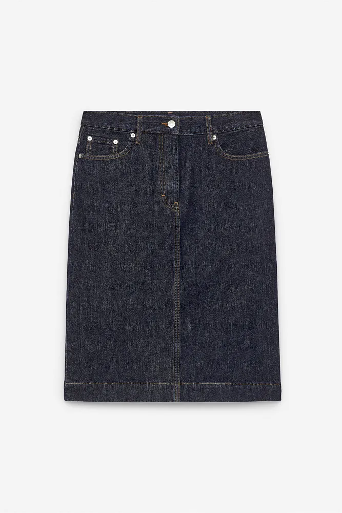 Джинсовая юбка миди ARKET