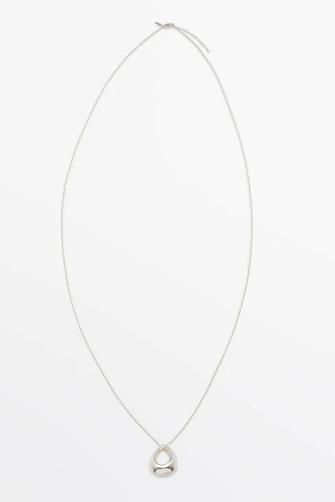 Ожерелье-цепочка с овальной подвеской MASSIMO DUTTI