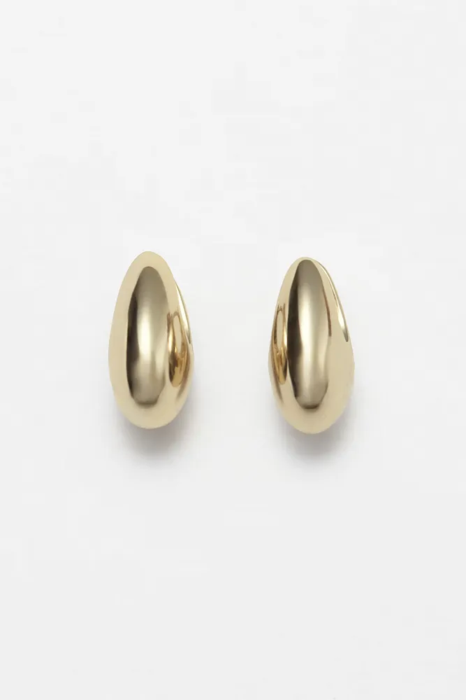 Овальные серьги-кольца