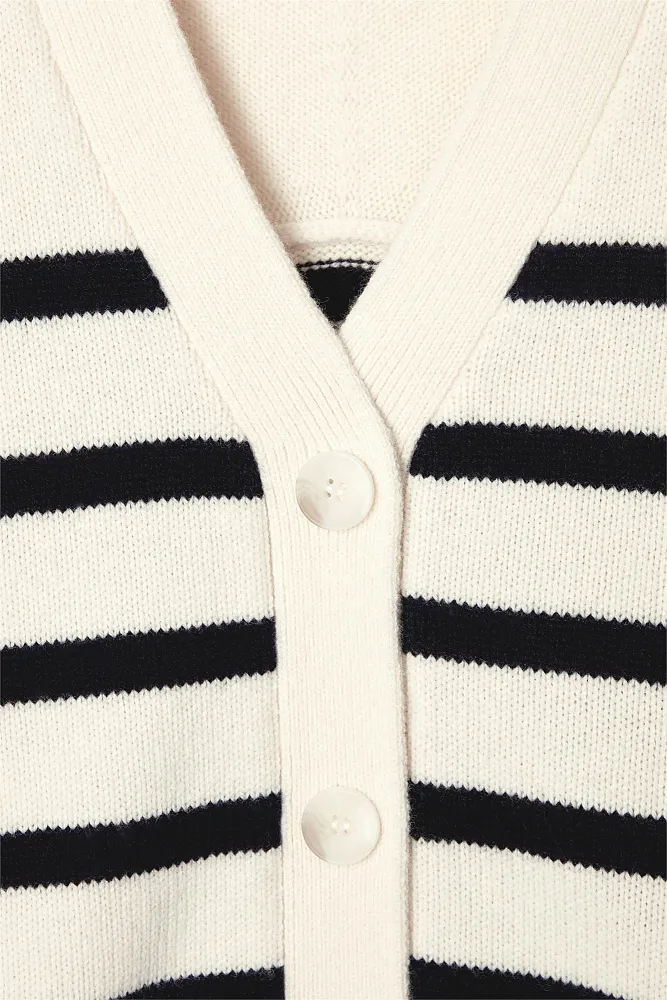 Кардиган из шерсти мериноса с v-образным вырезом COS