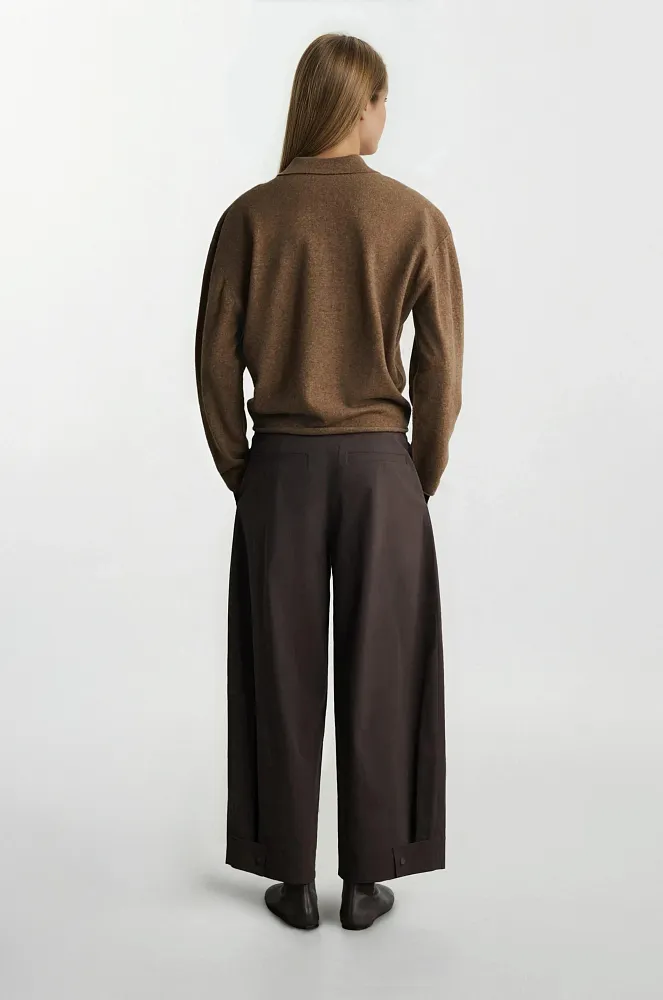 Хлопковые брюки-бочки COS