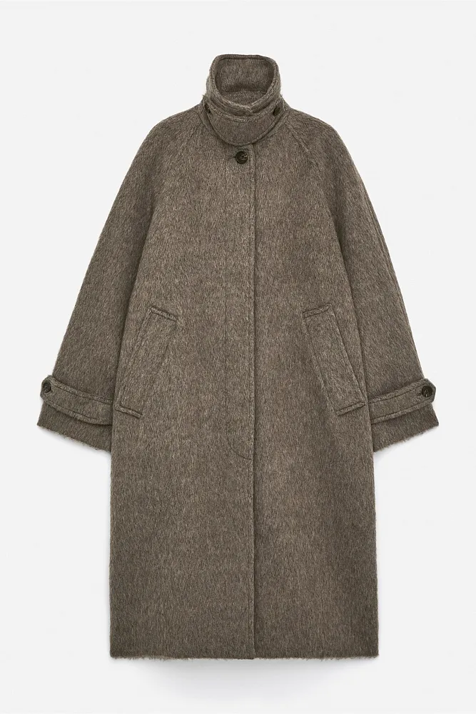 Пальто из смеси шерсти и альпаки ARKET