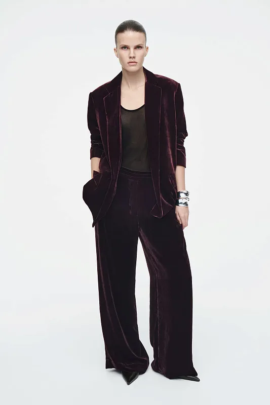 Брюки из шелка и бархата COS Брюки из шелка и бархата COS