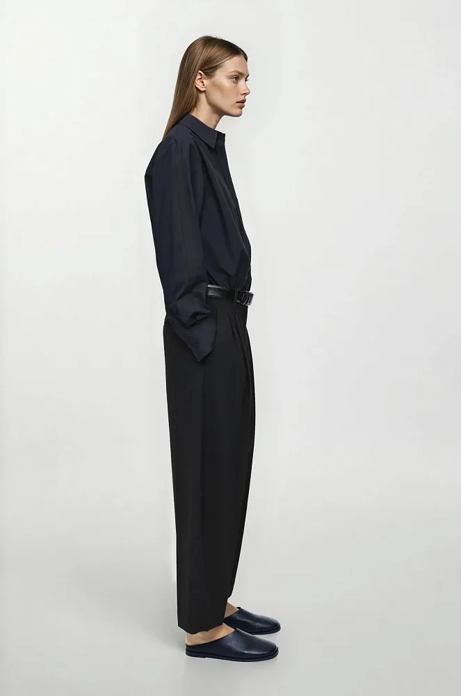 Широкие брюки со складками COS