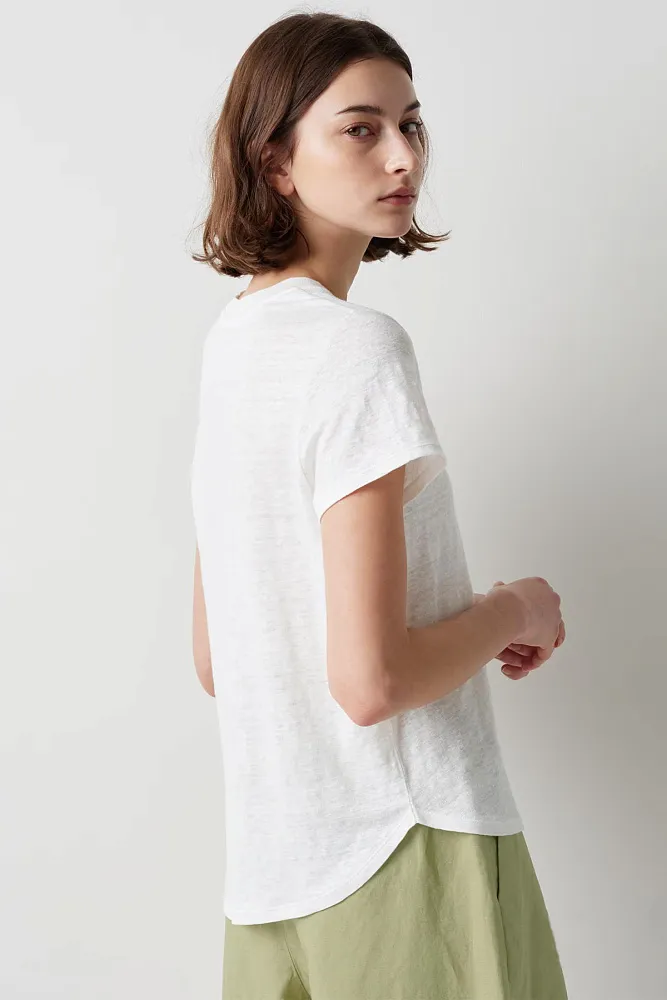 Льняная футболка UNIQLO