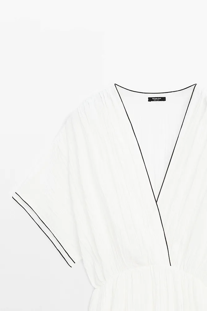 Длинное плиссированное платье MASSIMO DUTTI