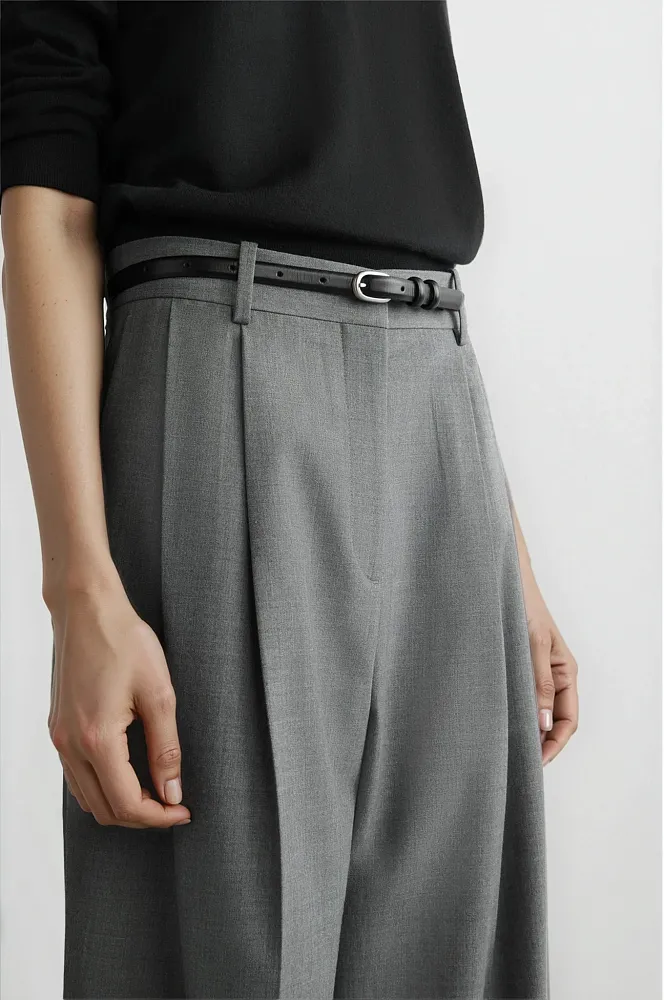 Широкие брюки из твила COS