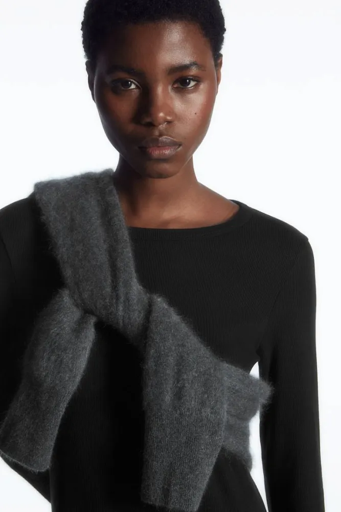 Платье миди в рубчик COS