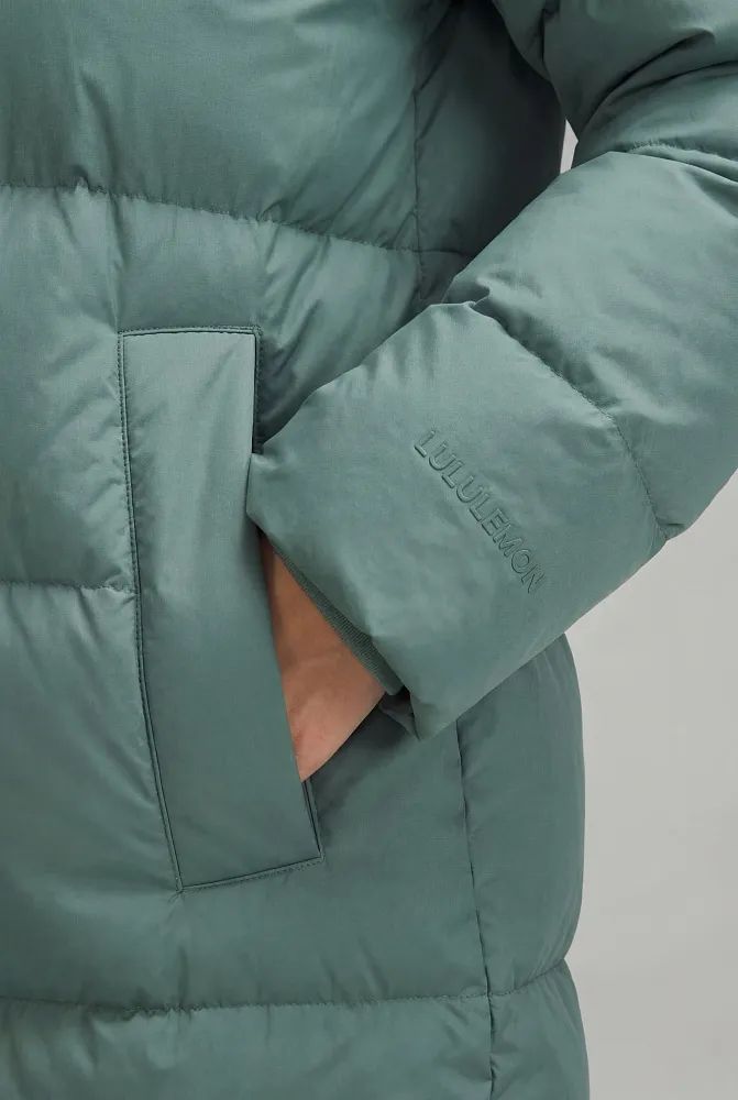 Длинный пуховик lululemon