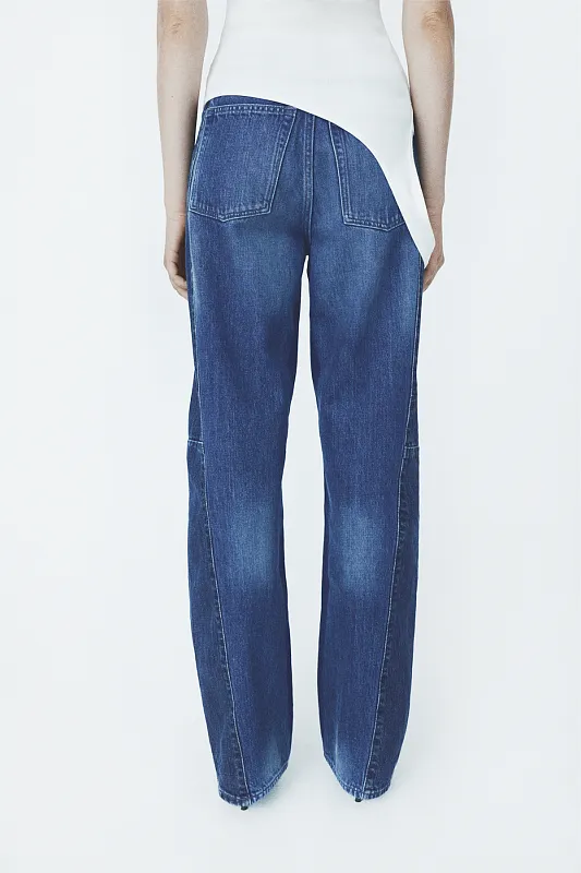 Двухцветные джинсы широкого кроя H&M Studio Collection Двухцветные джинсы широкого кроя H&M Studio Collection