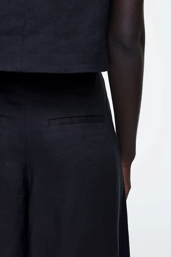 Широкие льняные брюки COS