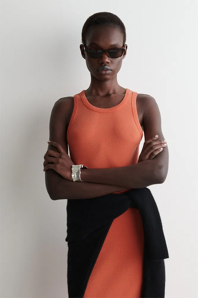 Платье-майка в рубчик COS