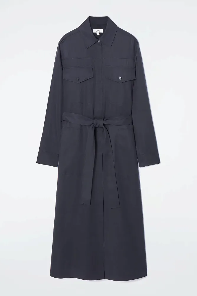 Платье-рубашка с поясом COS