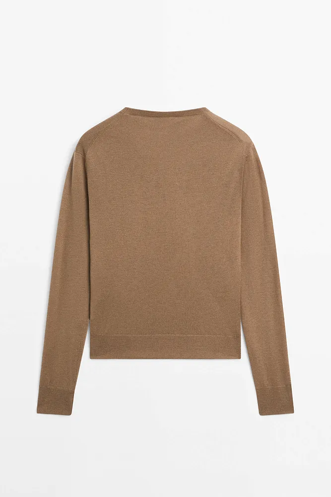 Джемпер из смесовой шерсти MASSIMO DUTTI