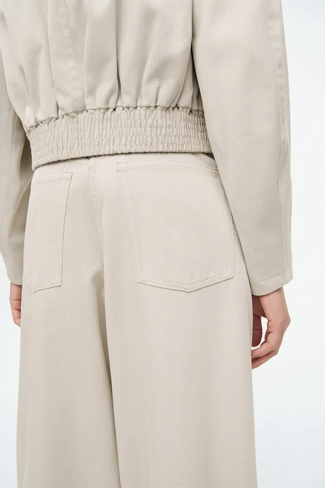 Широкие хлопковые брюки COS