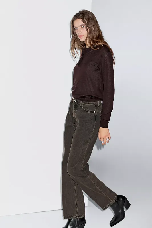 Джемпер-поло из 100% шерсти MASSIMO DUTTI Джемпер-поло из 100% шерсти MASSIMO DUTTI