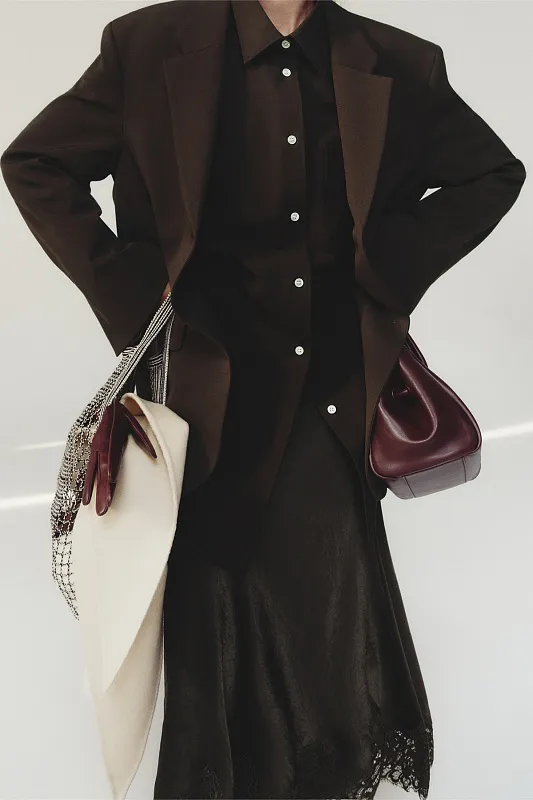 Кожаная сумка через плечо ARKET   Кожаная сумка через плечо ARKET