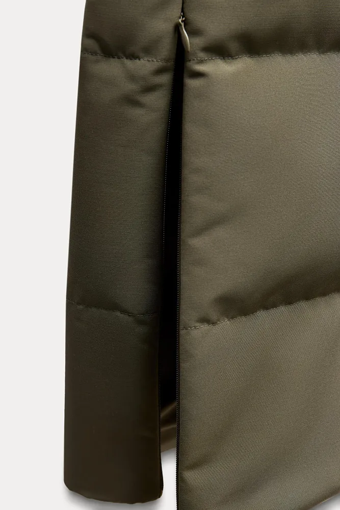 Длинный непромокаемый пуховик ZARA