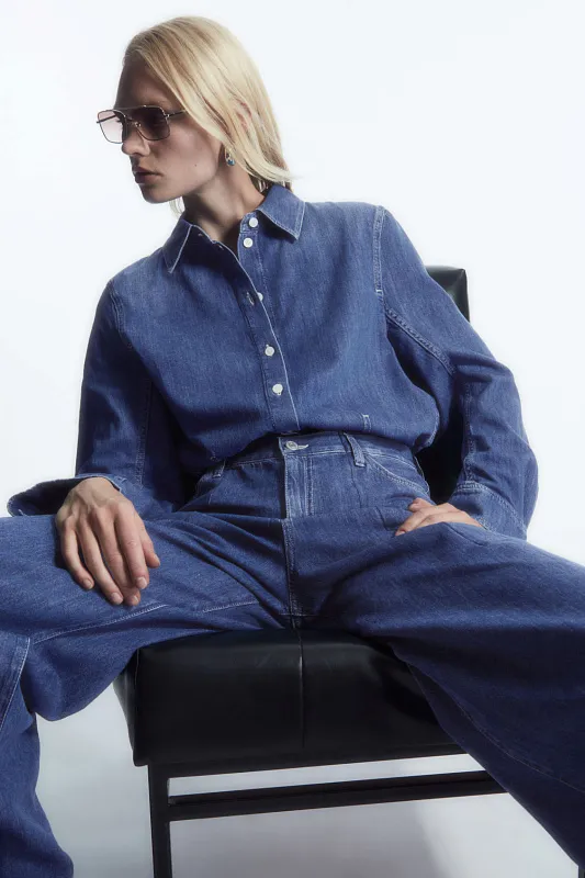 Джинсовая рубашка oversize COS   Джинсовая рубашка oversize COS