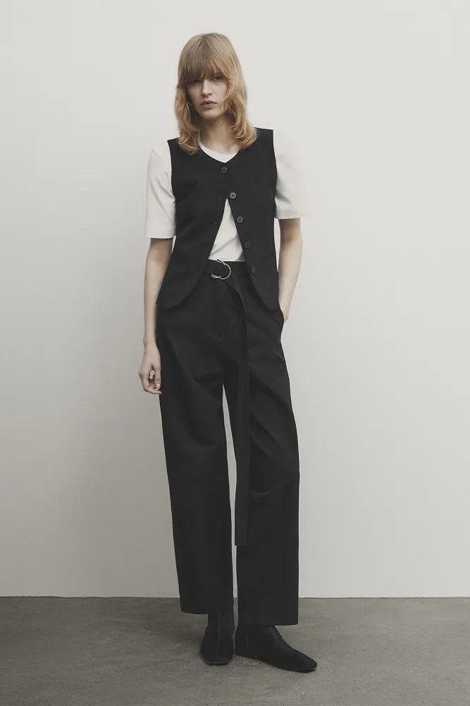 Жилет из шерсти MASSIMO DUTTI