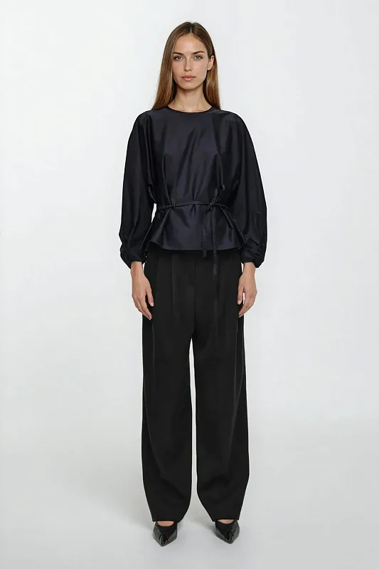 Блуза с баской и кулиской COS Блуза с баской и кулиской COS