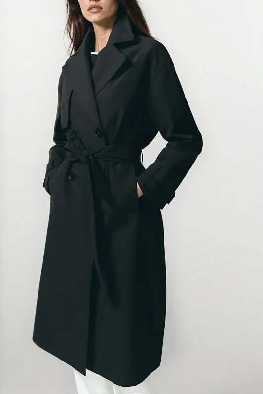 Водоотталкивающий тренч с поясом ZARA Водоотталкивающий тренч с поясом ZARA