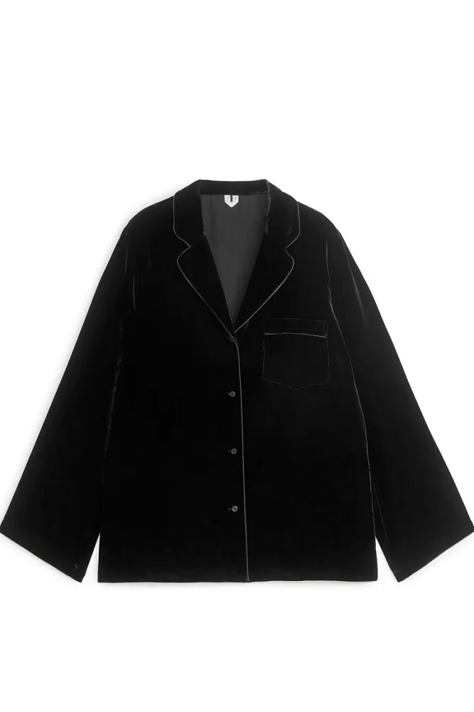 Бархатная рубашка ARKET