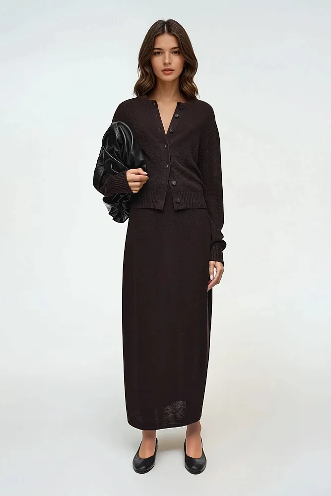 Вязаный льняной кардиган COS