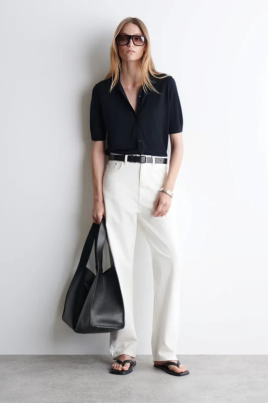 Кардиган-поло из мериносовой шерсти COS Кардиган-поло из мериносовой шерсти COS