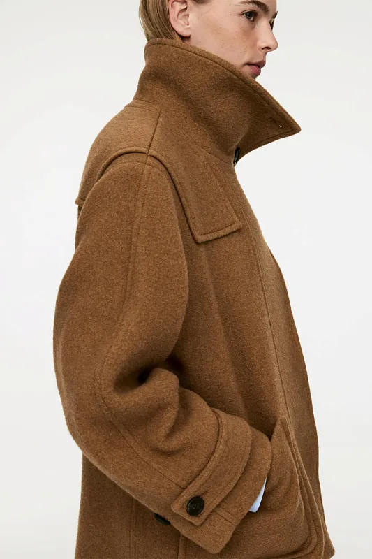 Полупальто из смесовой шерсти ARKET Полупальто из смесовой шерсти ARKET