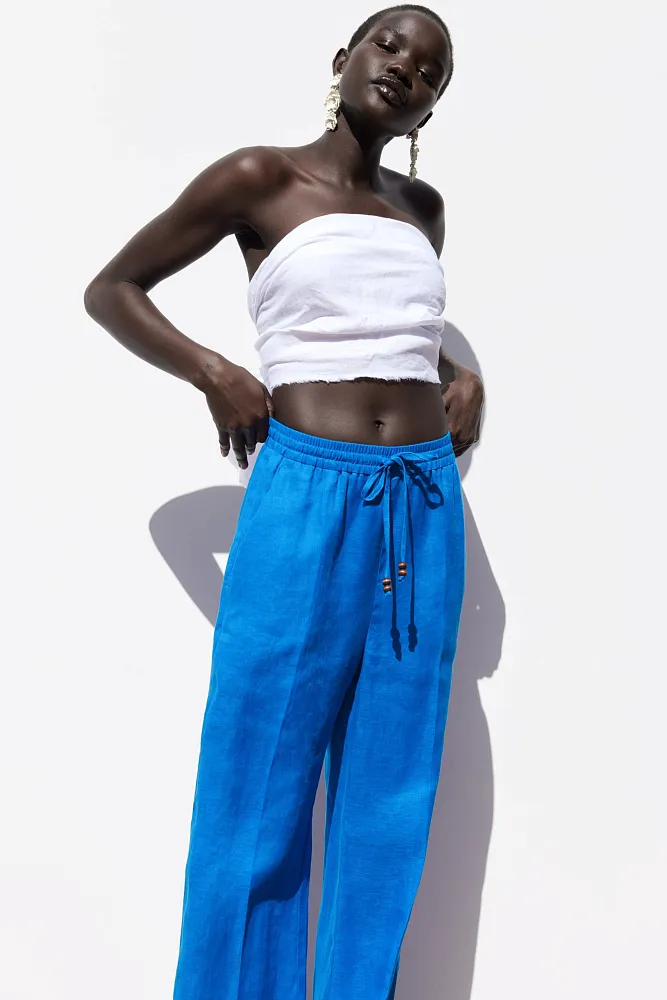 Брюки в пижамном стиле ZARA